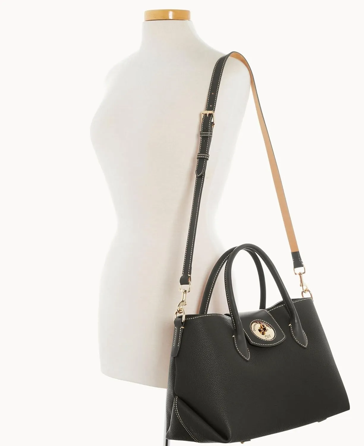 Dooney & Bourke Handbag, Pebble Turnlock Handle Tote 30
