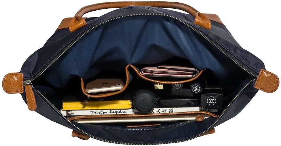 DORIS&JACKY Tote Bag For Women Large Lightweight Designer Leather Nylon Work Shoulder Bag And Foldable Travel Purse