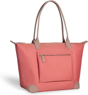 DORIS&JACKY Tote Bag For Women Large Lightweight Designer Leather Nylon Work Shoulder Bag And Foldable Travel Purse