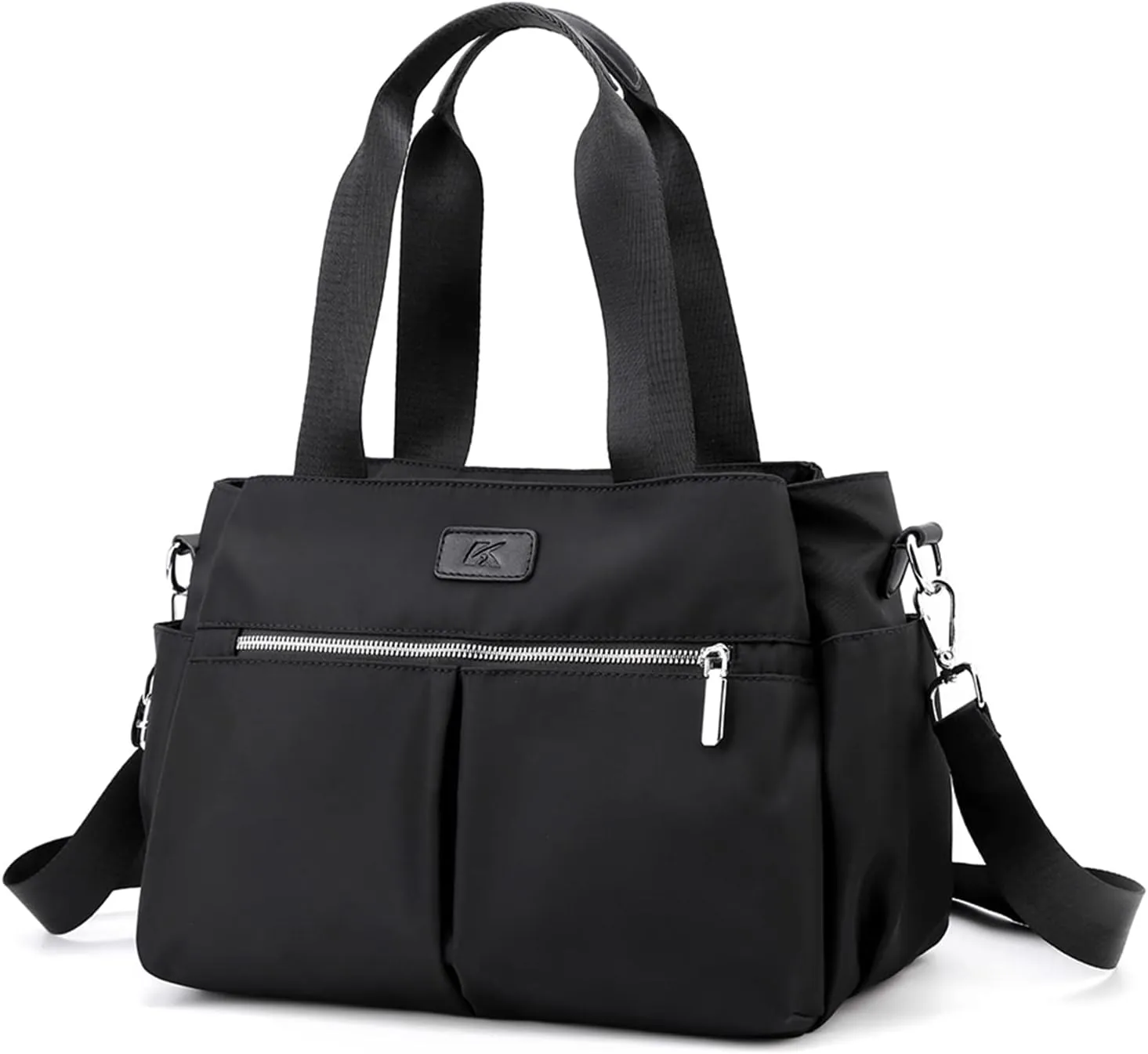 DOURR Hobo Handbags Light Nylon Crossbody Bags for Women, Multi Compartment Work Going Out Tote