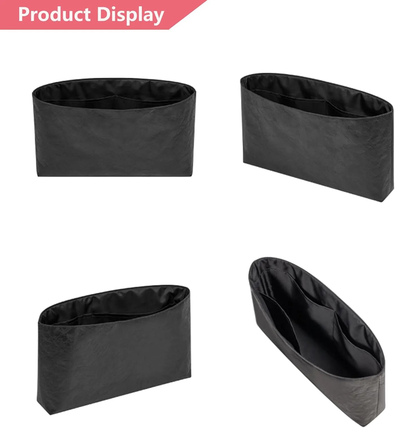 Doxo Purse Organizer Insert,Felt Handbags Dividers with Zippers,Tote Bag Organizer Fit H Picotin 18,22 Bags
