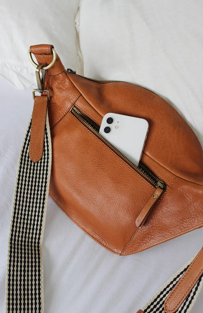 Drew Bum Bag Oak Soft Grain Leather bag
