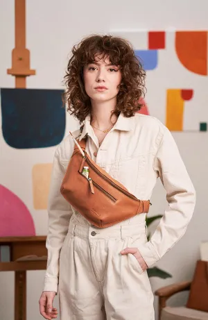 Drew Bum Bag Oak Soft Grain Leather bag