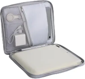 EIP 13 inch Waterproof Slim Tablet Carring Case, Handle Sleeve bag for iPad Pro M4 13 Inch, iPad Air 13 Inch, iPad Pro 12.9", MacBook Air 13", Fit Keyboard and Pen, Grey