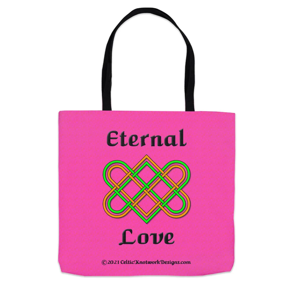 Eternal Love Celtic Heart Knot Tote Bags
