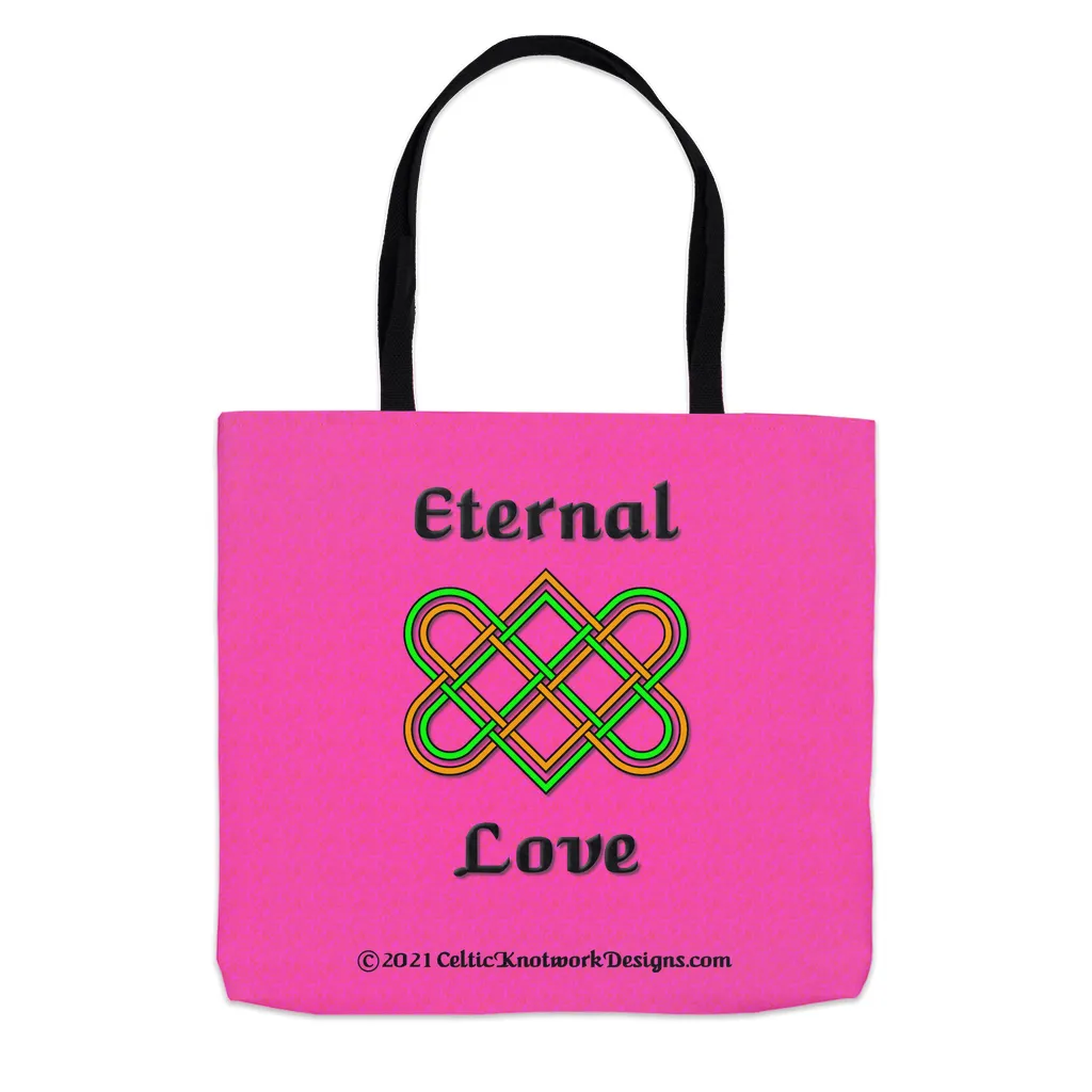 Eternal Love Celtic Heart Knot Tote Bags