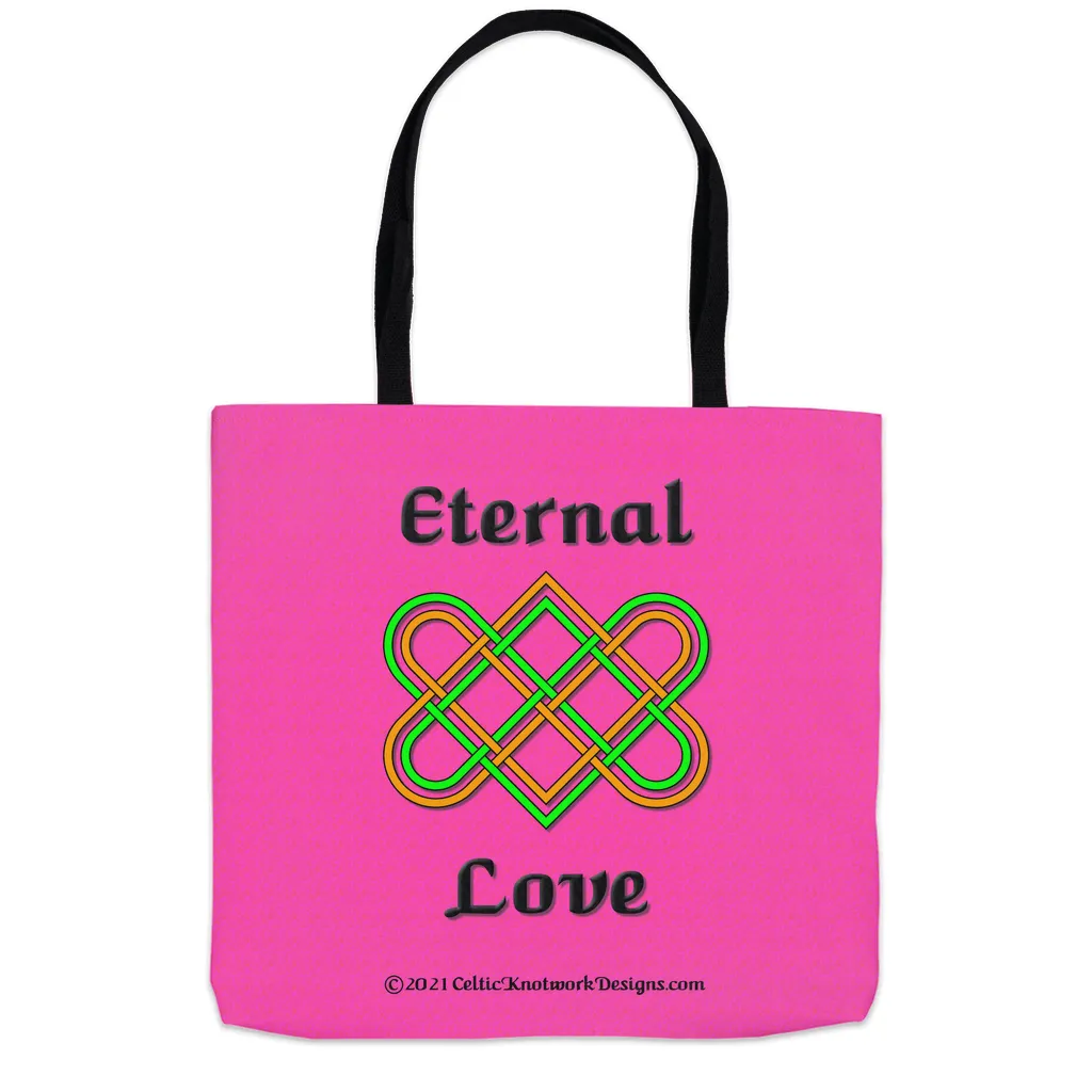 Eternal Love Celtic Heart Knot Tote Bags