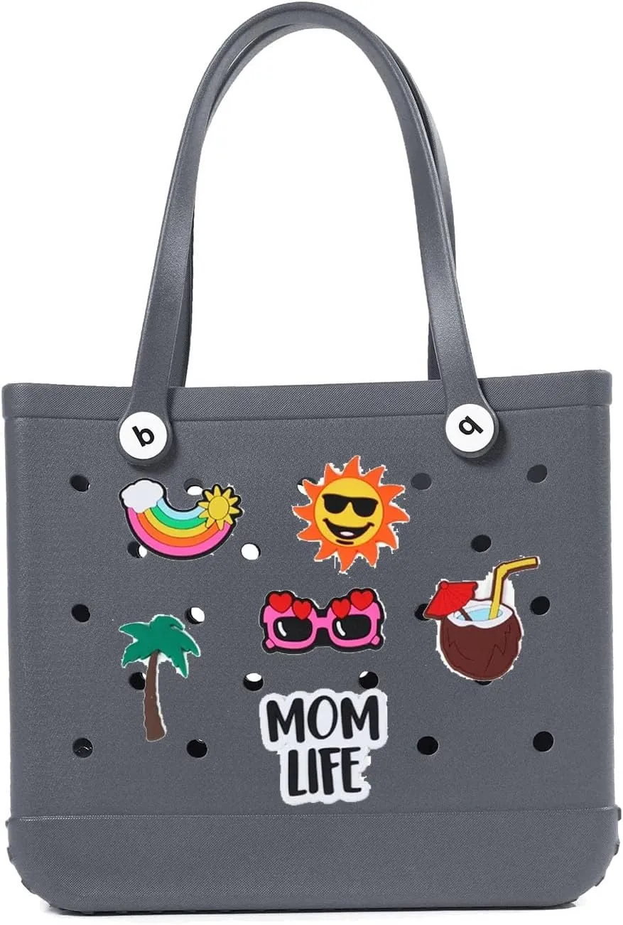 EVA Beach Bag Waterproof Large Tote Shoulder Handbag Ladies Large Capacity Handbag Fashion Women Beach Tote Bag