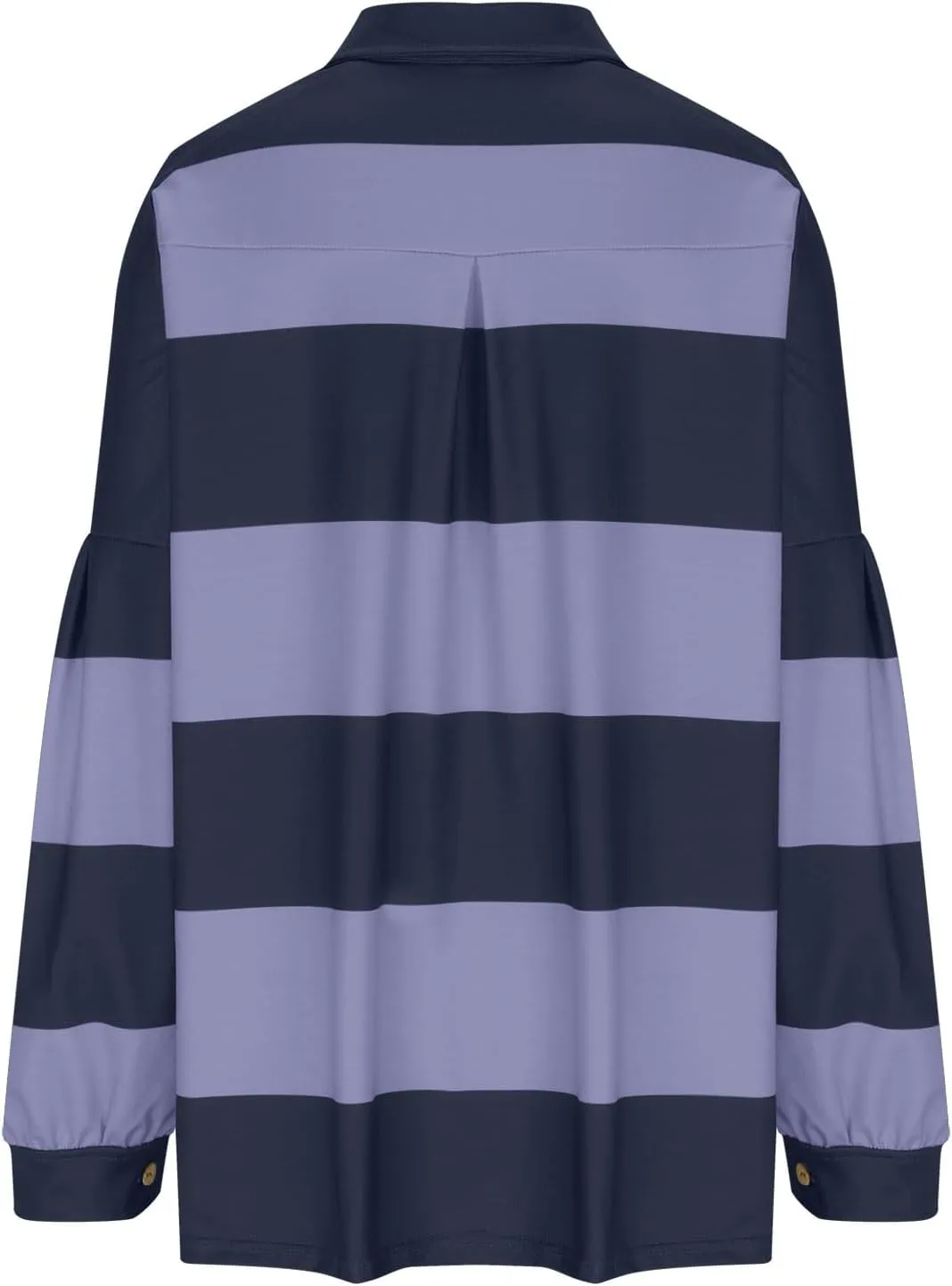 Fall Shirts for Women Long Sleeve Striped Button Down Sweatshirts Causal Fashion Pullover Blouses Plus Size Tops Tees