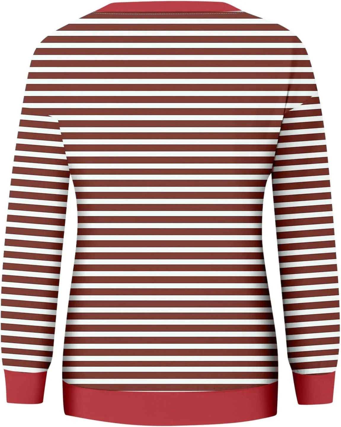 Fall Sweatshirts for Women Fashion 2024 Oversized Crewneck Striped Long Sleeve Shirts Hoodies Preppy Top Y2K Outfits