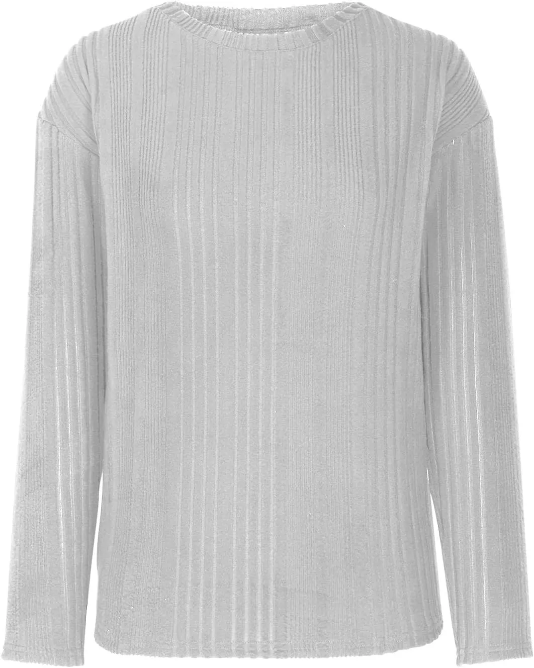 Fall Tshirts Shirts for Women 2024 Casual Knit Long Sleeve Pullover Tops Round Neck Lightweight Sweaters Blouse