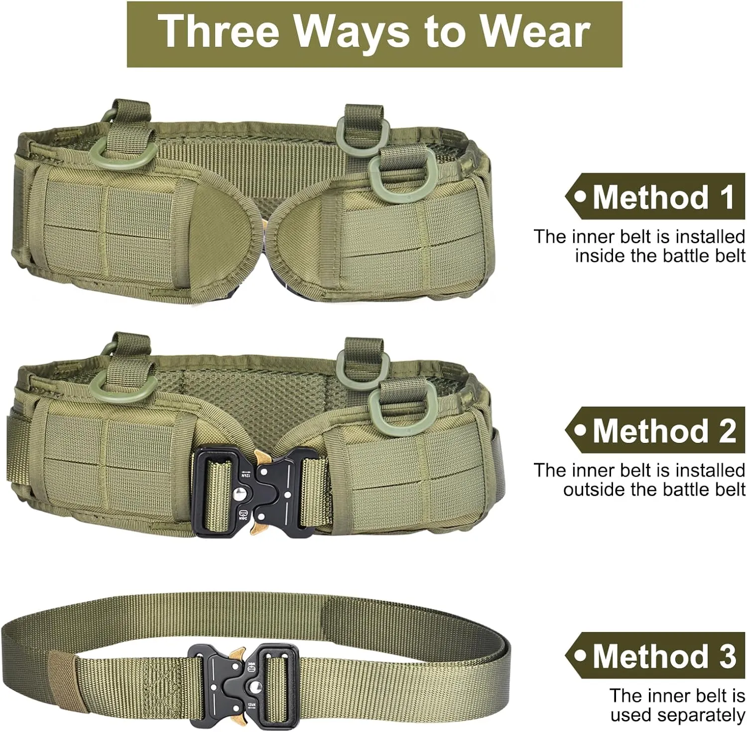 Finderomend Tactical Battle Belt Set