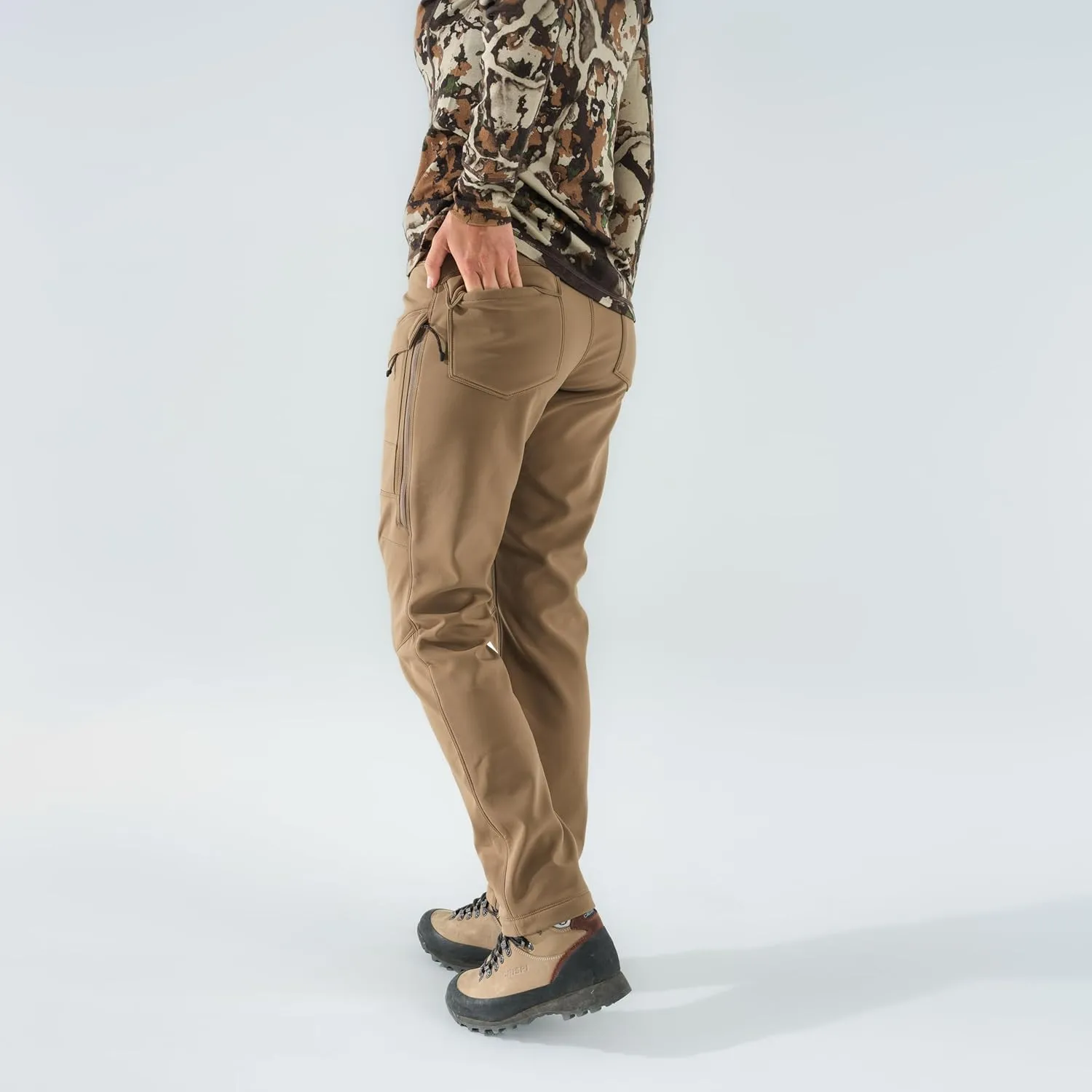 First Lite Women's 308 Pant - Stretch Camo Hunting Pants with Hip Vents