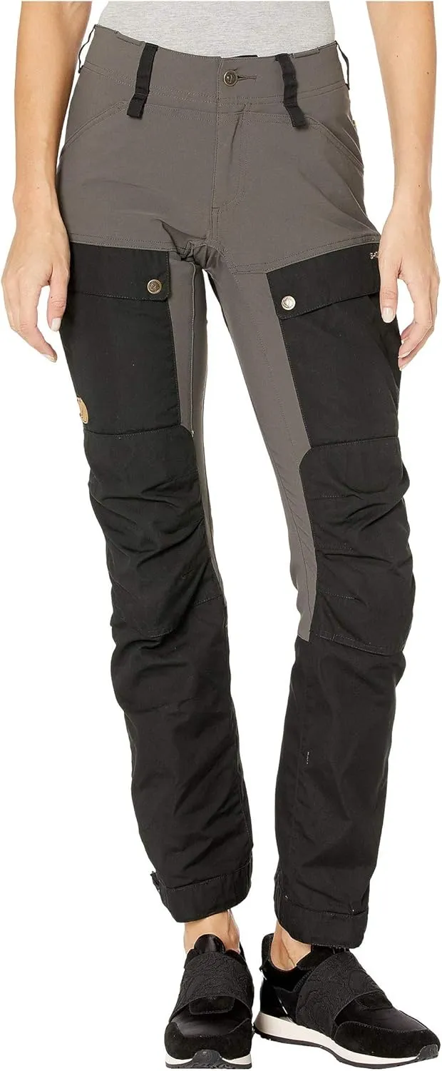 Fjällräven Keb Trousers Black/Stone Grey 42 (US Womens 12) R