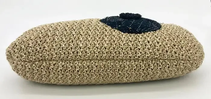 Flower Bag Camellia Trim Rattan Birthday discount Tan Straw Wool Chanel Customer-first Woven Shoulder