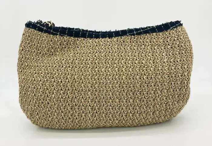 Flower Bag Camellia Trim Rattan Birthday discount Tan Straw Wool Chanel Customer-first Woven Shoulder