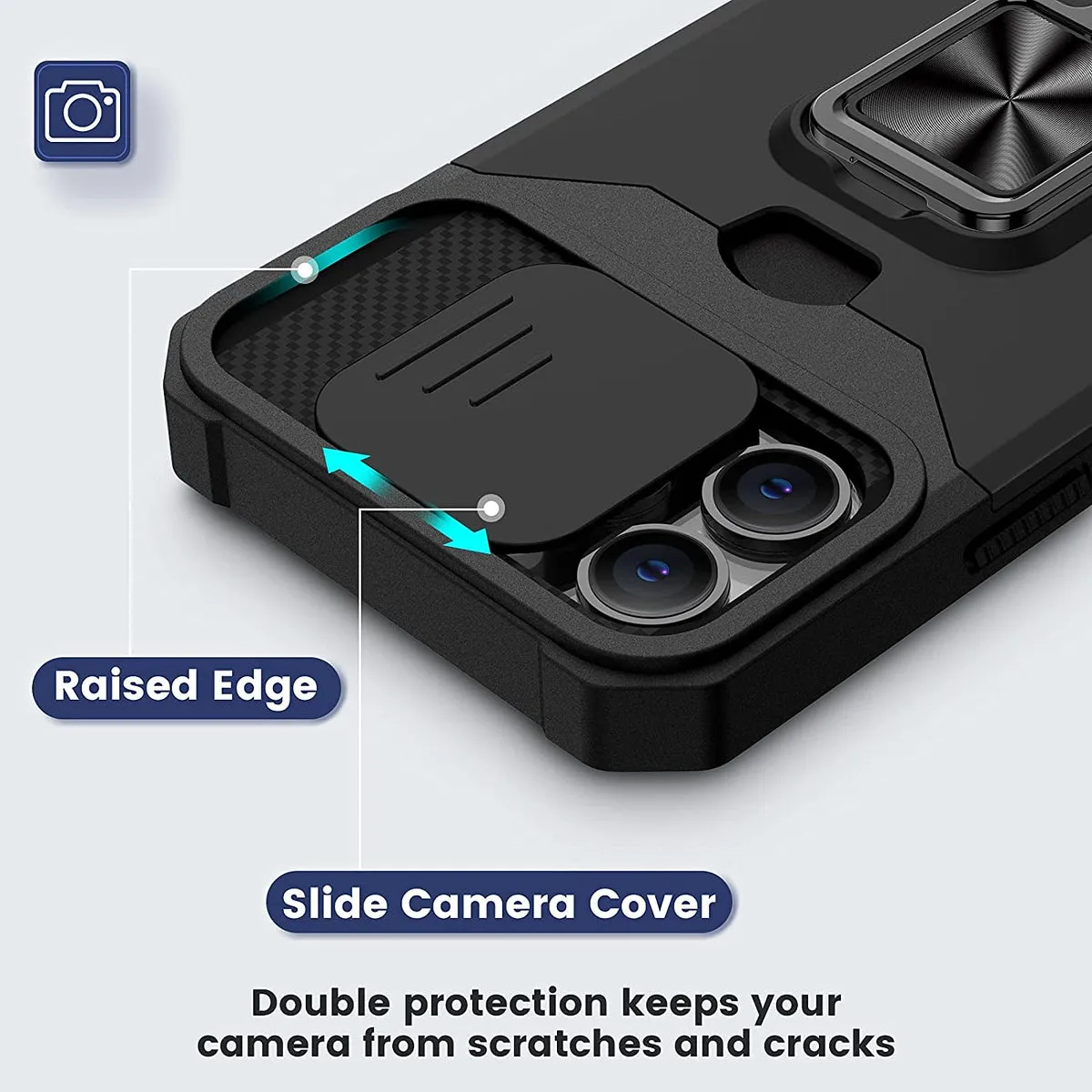 For Motorola Moto G Power 5G 2025 Wallet Case with Slide Camera Protector, Credit Card Slot, Ring Sand, Magnetic Car Mount Case Cover