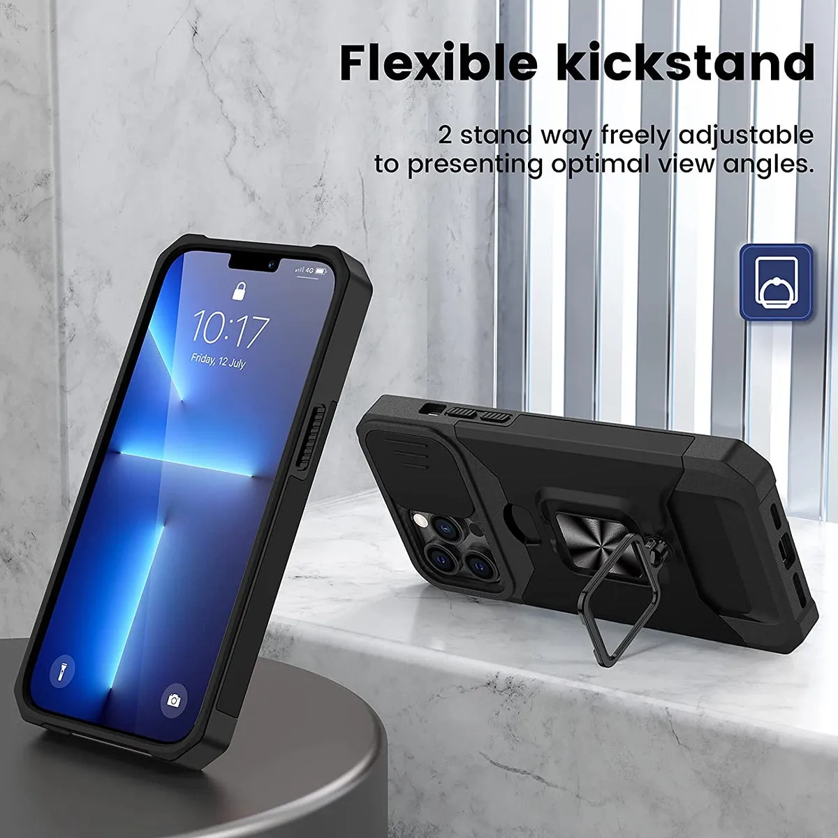 For Motorola Moto G Power 5G 2025 Wallet Case with Slide Camera Protector, Credit Card Slot, Ring Sand, Magnetic Car Mount Case Cover