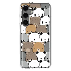 For Samsung Galaxy S24 Cute Bears Slim Shockproof Hard Shell TPU Case Heavy Duty Protective Phone Cover