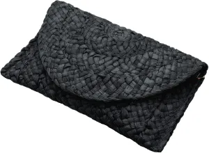 Fozehlad Straw Clutch Purse for Women, Woven Beach Straw Bags for Summer,Rattan Clutch For Girl Vacation