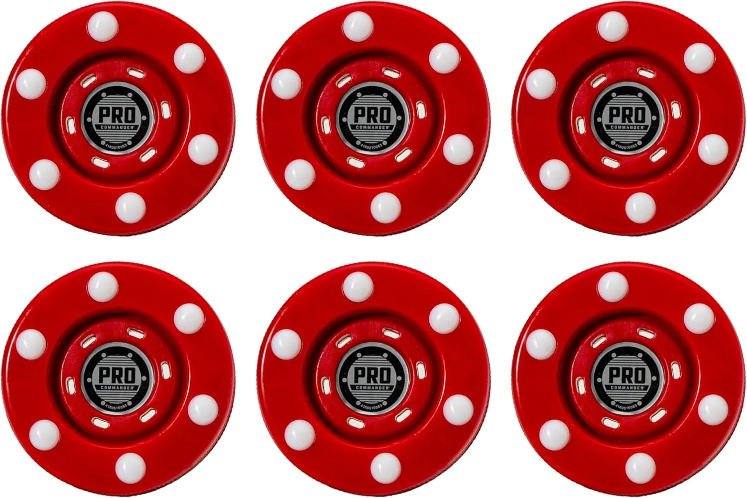 Franklin Sports NHL Street Roller Hockey Pucks - Pro Commander Outdoor Roller Hockey Pucks for Practice   Training - Outdoor Hockey Street Pucks with Rollers - 24 Bulk Packs, 6 Packs   Single Pucks