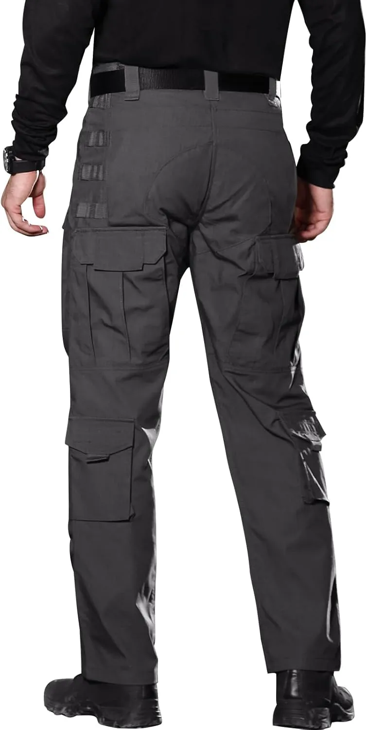 FREE SOLDIER Men's Cargo Pants,Tactical Pants for Men Stretch,Durable Ripstop EDC Work Pants for Hiking