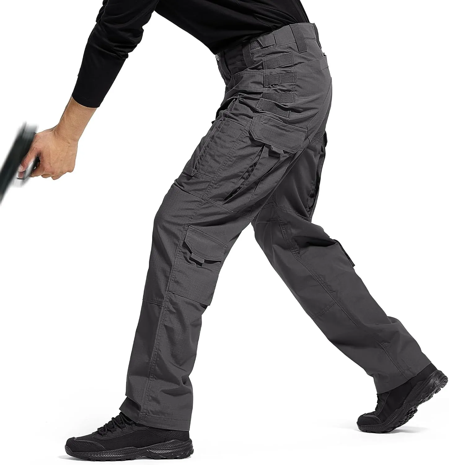 FREE SOLDIER Men's Cargo Pants,Tactical Pants for Men Stretch,Durable Ripstop EDC Work Pants for Hiking