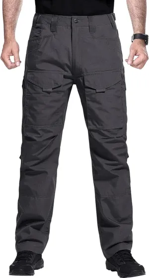 FREE SOLDIER Men's Cargo Pants,Tactical Pants for Men Stretch,Durable Ripstop EDC Work Pants for Hiking