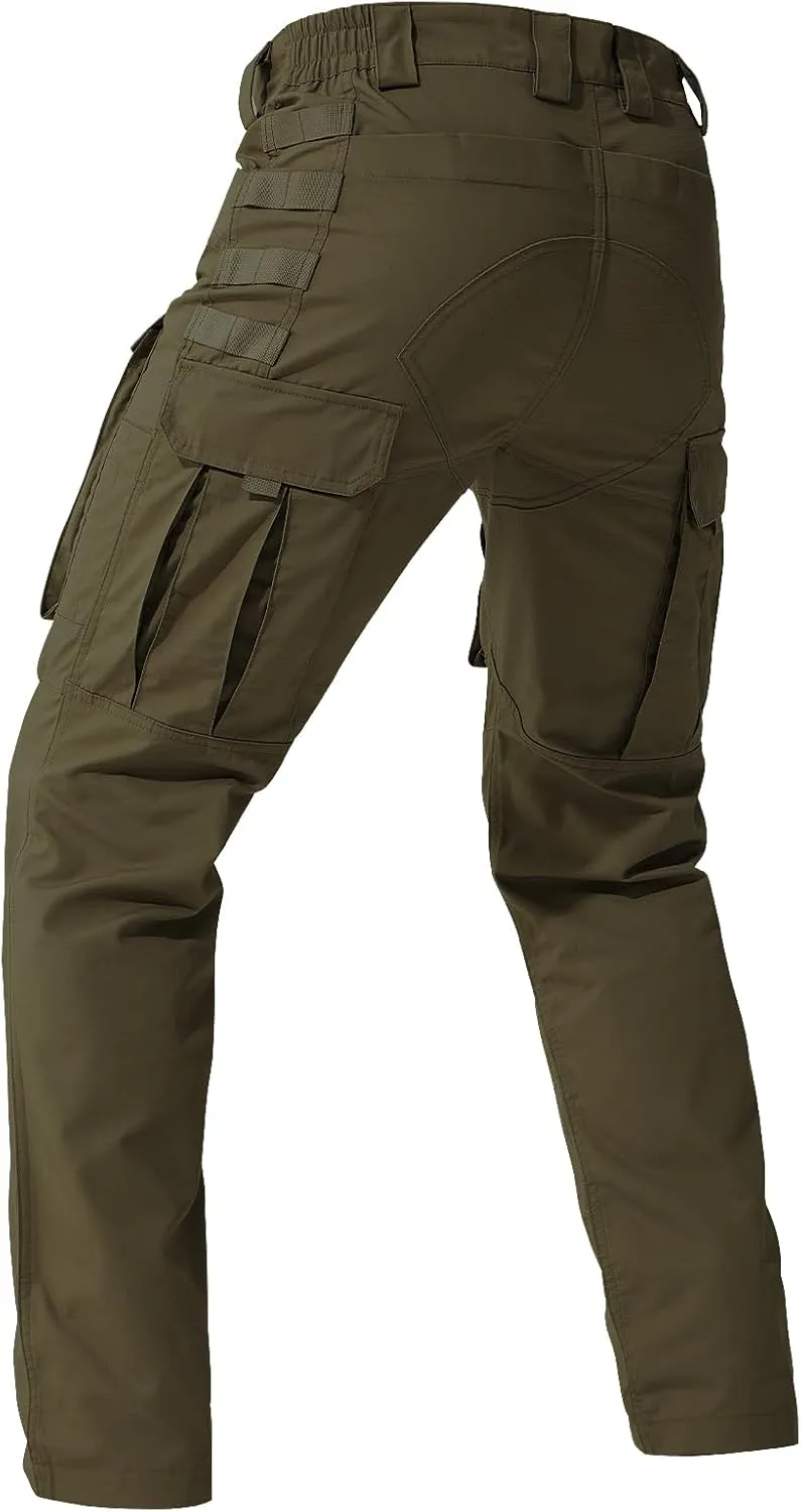FREE SOLDIER Men's Cargo Pants,Tactical Pants for Men Stretch,Durable Ripstop EDC Work Pants for Hiking