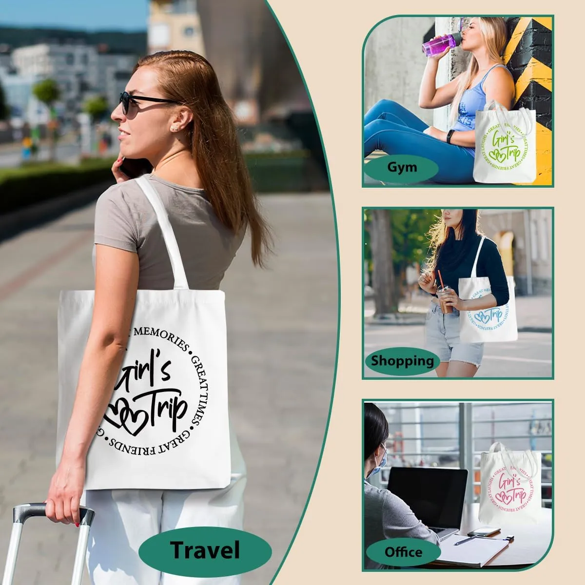 Friend Trip Gifts Favors 2025, Sister Weekend Gifts Tote Bag Goodie Gifts, Bestie Gifts Vacation Weekend Bag Friendship Gifts