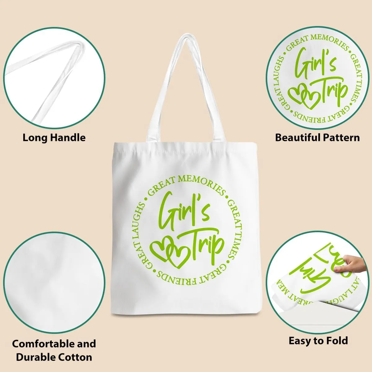 Friend Trip Gifts Favors 2025, Sister Weekend Gifts Tote Bag Goodie Gifts, Bestie Gifts Vacation Weekend Bag Friendship Gifts