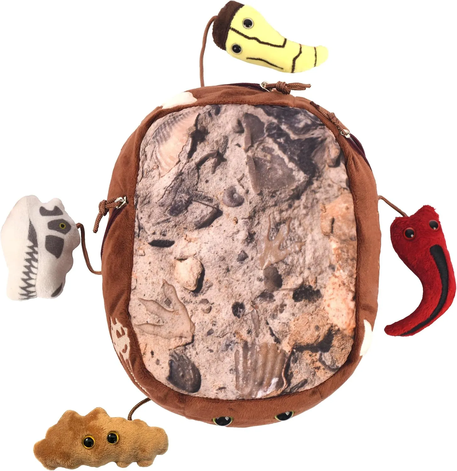 Fuzzy Fossils T. rex Fossil Dig Plush - Learn about Dinosaurs and Prehistoric Life with Fun Educational Gift for Friends, Family, Students, Dinosaur fans, Paleontologists and Fossil Hunters