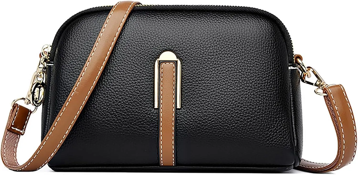 FZVYD Womens Sling Bags Crossbody,Crossbody Purses for Women Casual Adjustable Strap Ladies Shoulder Bag PU Leather Shoulder Bag 2024 Fashion Handbags Black #2