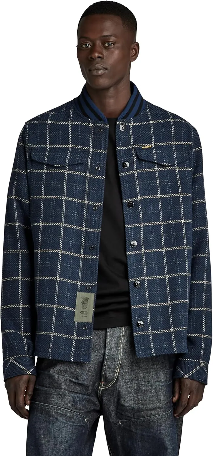 G-STAR Men's Bomber Collar Overshirt