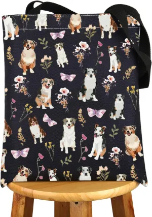 G2TUP Australian Shepherd Tote Bag Australian Shepherd Gifts Australian Shepherd Mom Gifts Aussie Shepherd Dog Shoulder Bag