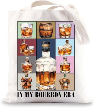 G2TUP Bourbon Whiskey Tote Bag Bourbon Lover Gifts Bourbon Drinkers Gifts In My Bourbon Era Bourbon Shoulder Bag
