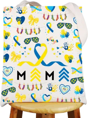 G2TUP Downs Syndrome Mama Tote Bag Downs Syndrome Mama Gifts Down Syndrome Awareness Gifts Downs Syndrome Shoulder Bag