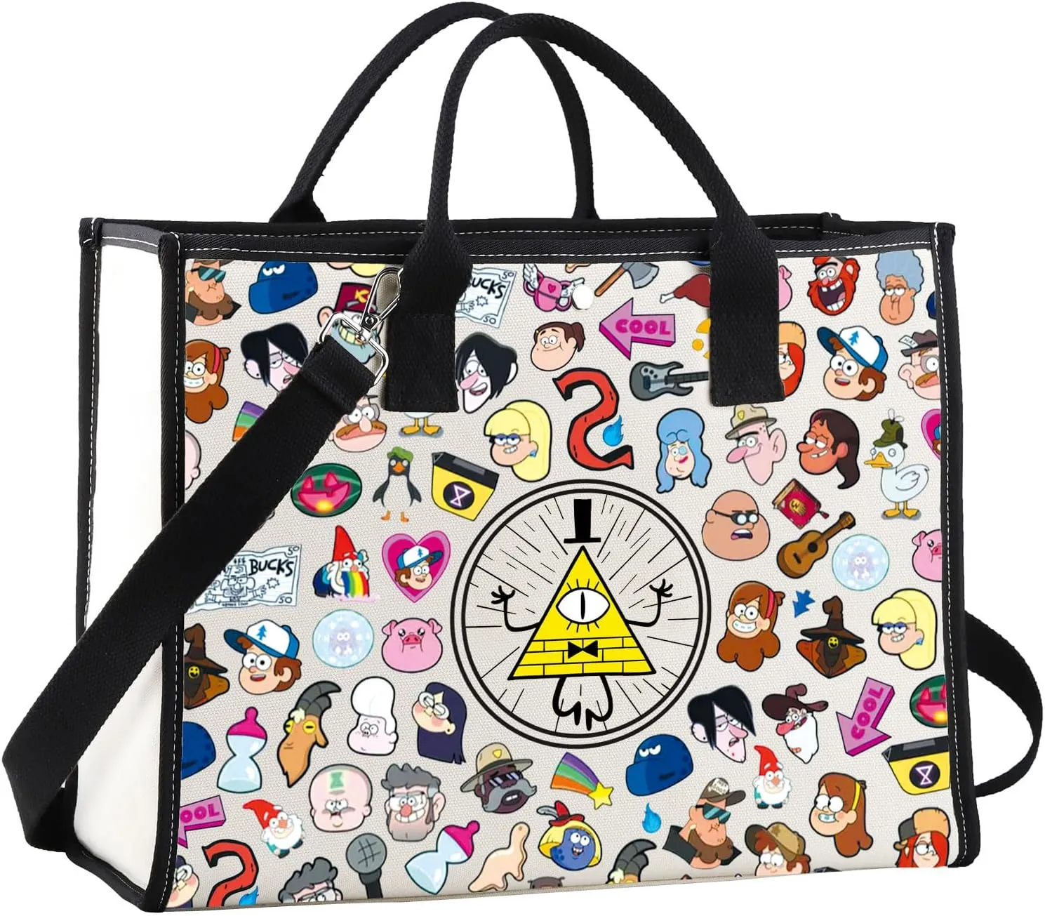G2TUP Mystery Shack Tote Bag Mystic Eye Gift Mistery Shack Gifts Cmabel & Dipper & Cartoon Gifts