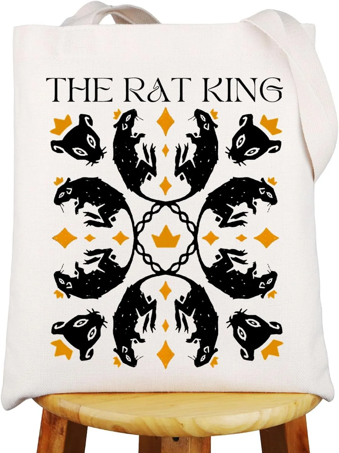 G2TUP Rat Mouse King Tote Bag Medieval Rat Gifts Rodent Gift Rat Mouse King Shoulder Bag Muroid Themed Gifts