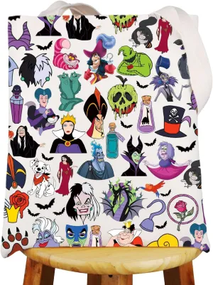 G2TUP Villains Characters Tote Bag Villains Gifts Evil Queen & Ursula & Poison & Hades Gift Bad Witches Club Gift