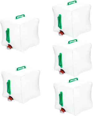 GANAZONO 5pcs Folding Water Bag Watering USB Machine Carriers Fountain Lid Tank Accessories Dispensers Bottles Water Pump Travel Water Bottle Camping Water Bag Transparent PVC