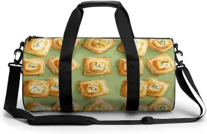 Goat Cheese Puff Unisex Gym Bag Travel Duffel Bags Overnight Sport Tote with Compartment for Weekender Vacation