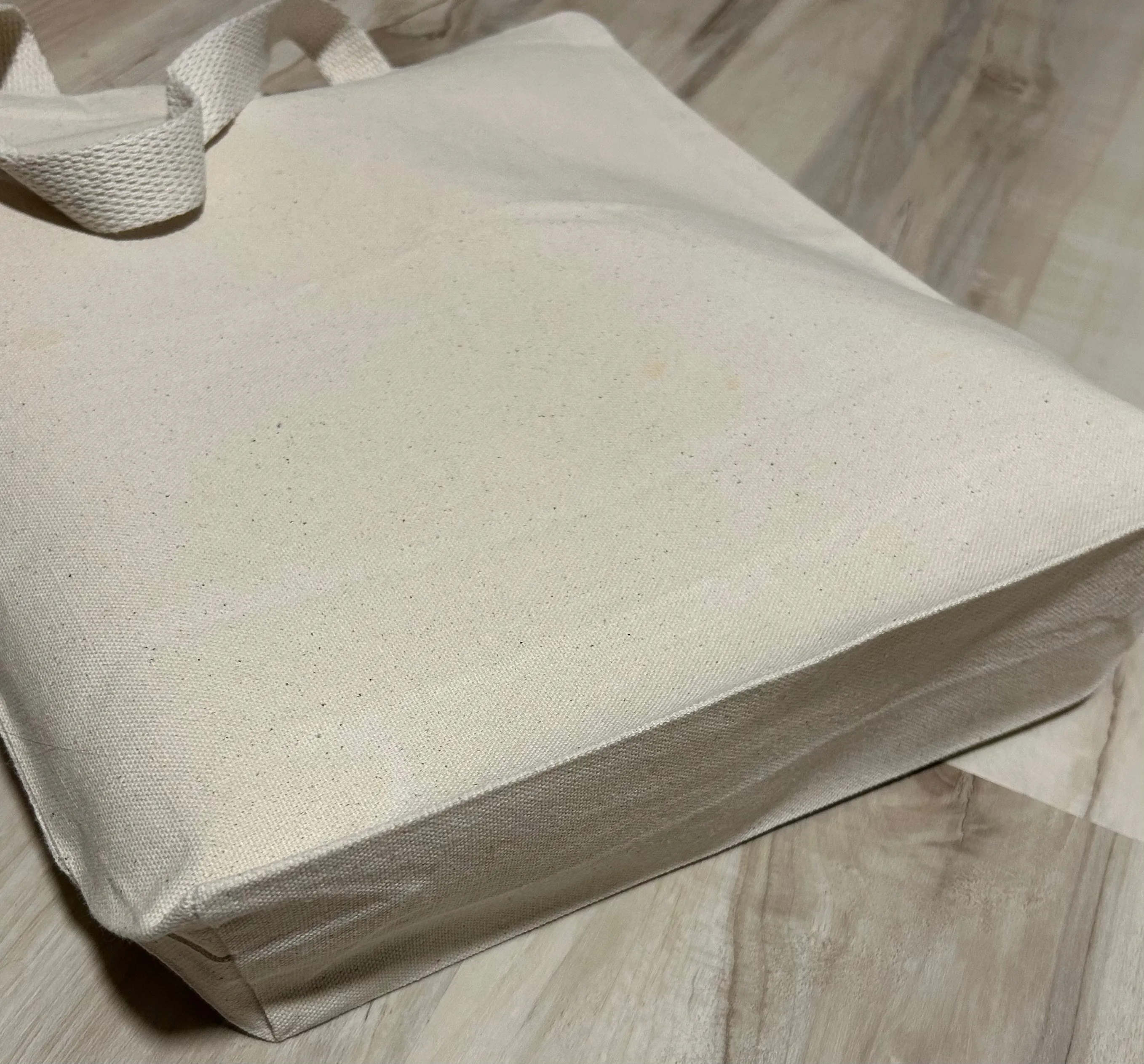 Gospel of Luke - Sturdy Canvas Tote Bags with Bottom 15"W x 16"H x 3"D
