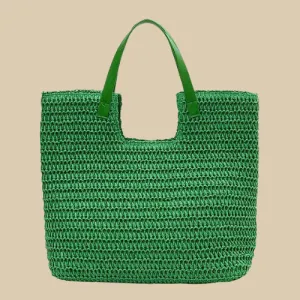 Green Straw Bags