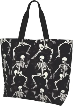 Grocery Bag Reusable Tote Bag Foldable Running Zebra Shopping Bag Handbag Washable Shoulder Bag for Travel