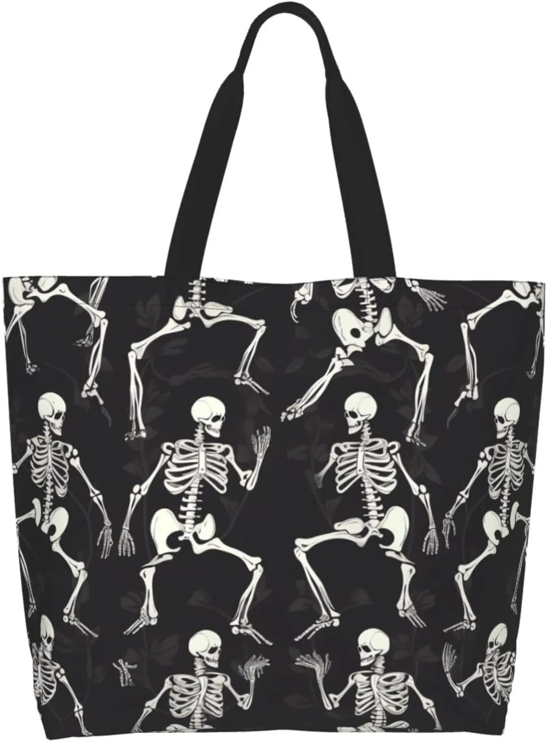 Grocery Bag Reusable Tote Bag Foldable Running Zebra Shopping Bag Handbag Washable Shoulder Bag for Travel