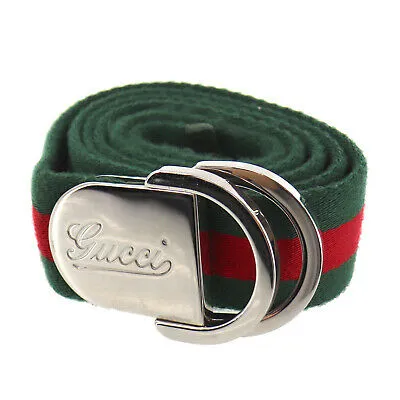 Gucci Logo Web Canvas Belt
