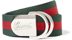 Gucci Logo Web Canvas Belt
