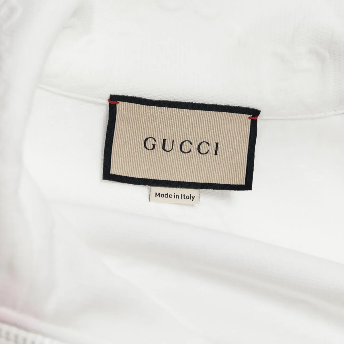 Gucci White Jersey GG Jacquard Dress Size L | US 8 | IT 44