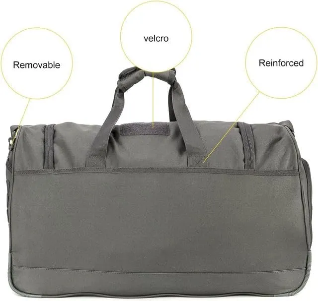 Gym Bag for Women & Men Tactical Duffle Military Weekender Travel Work Out Bags Lightweight Waterproof Sports Tote Shoe Pocket